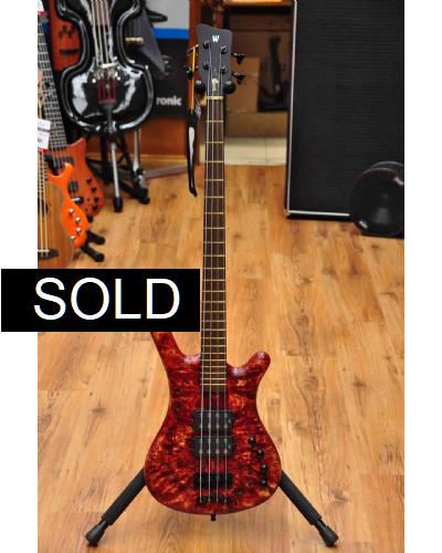 Warwick Corvette $$ SE Stone Bleached Red 4